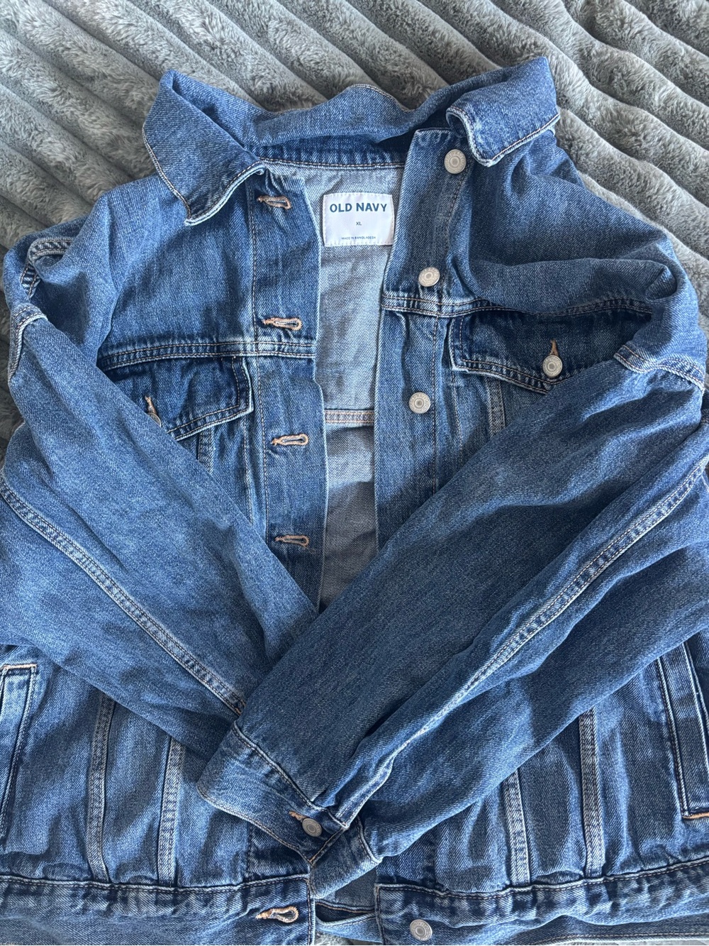 Oversized Blue Denim Jacket - Picture 2 of 3